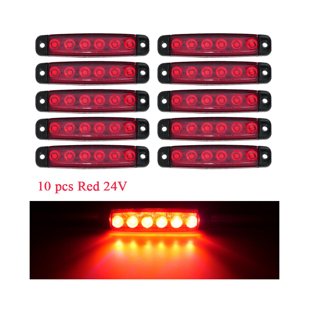 10Pcs 24V Led Side Marker Car Lights External Car Lights Warning Tail 9158106956019