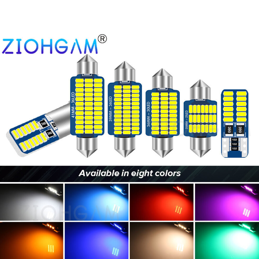 ZIOHGAM 1x T10 C5W W5W 12V 24V Festoon BA9S C10W WY5W T4W SV8.5 28 31-image-OPC-PFH6VRC-NEW