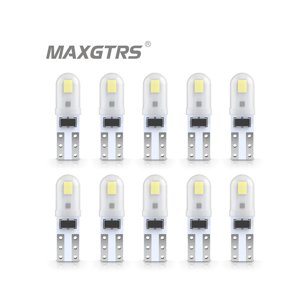 10Pcs T5 Led Bulb W3w W1.2w Led Canbus Interior Car Lights Dashboard Warming 9158106964182
