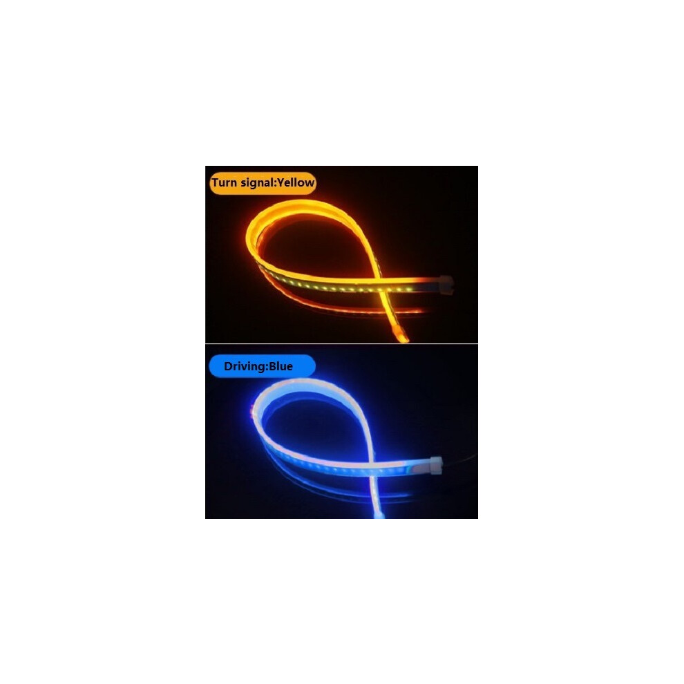 2Pcs Led Drl Daytime Running Car Flexible Waterproof Strip Auto Light 9158106965288