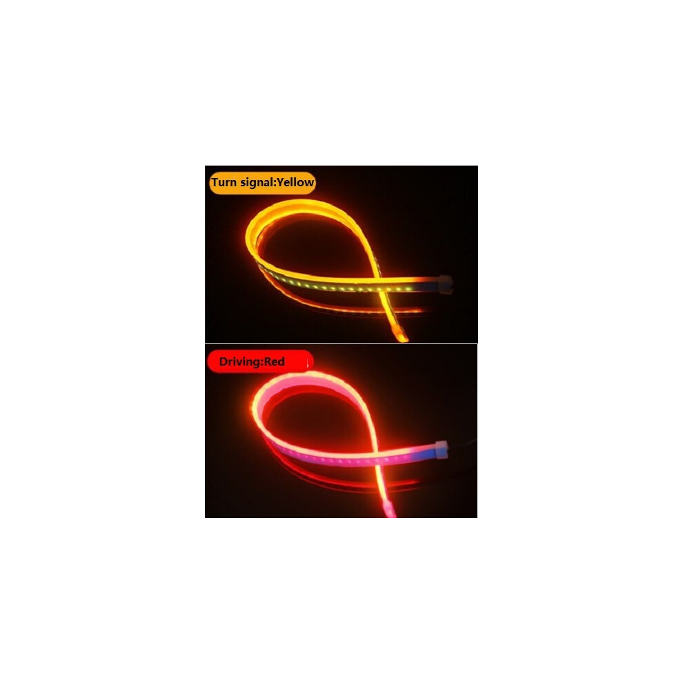 2Pcs Led Drl Daytime Running Car Flexible Waterproof Strip Auto Light 9158106967794