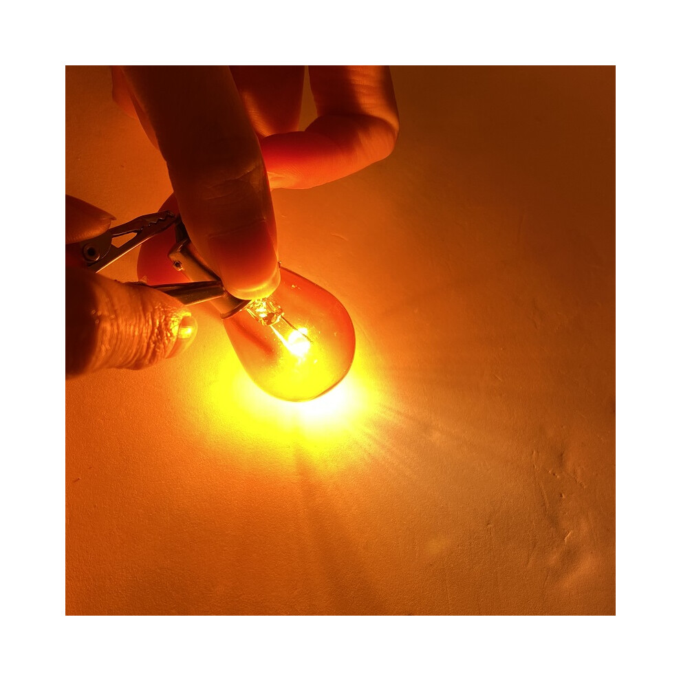 1X S25 Bulb Ba15s 12V 21W 382 P21w /Clear//Amber/Red Color Auto Blue/Yellow/Amber 9158106968074