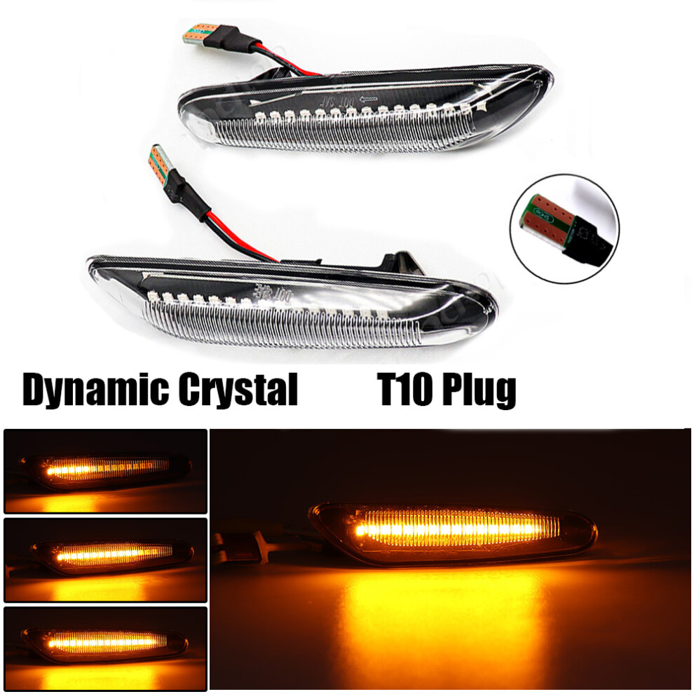 Led Dynamic Side Marker Mirror Indicator Lamp Flowing Water Turn Signal 9158106969521