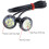 DC 12V 18W Eagle Eye LED 23mm Hawkeye Reverse Backup car light High Power 4