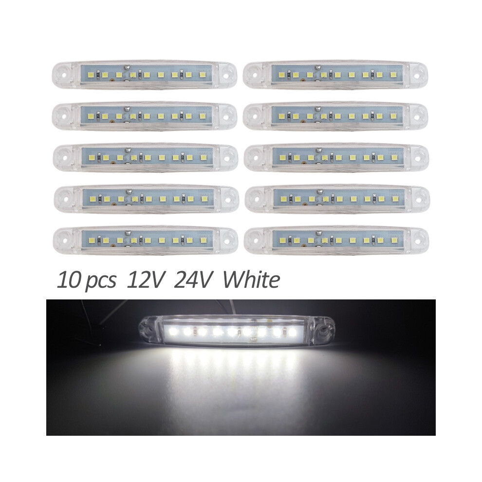 10Pcs 9 Smd Car Oval Clearance Trailer 24V Truck Lorry Avan Camion Light 9158106966711