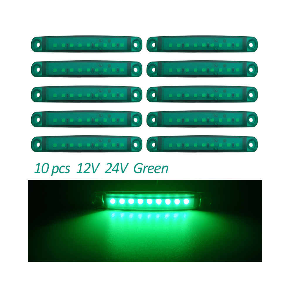 10Pcs 9 Smd Car Oval Clearance Trailer 24V Truck Lorry Avan Camion Light 9158106971364