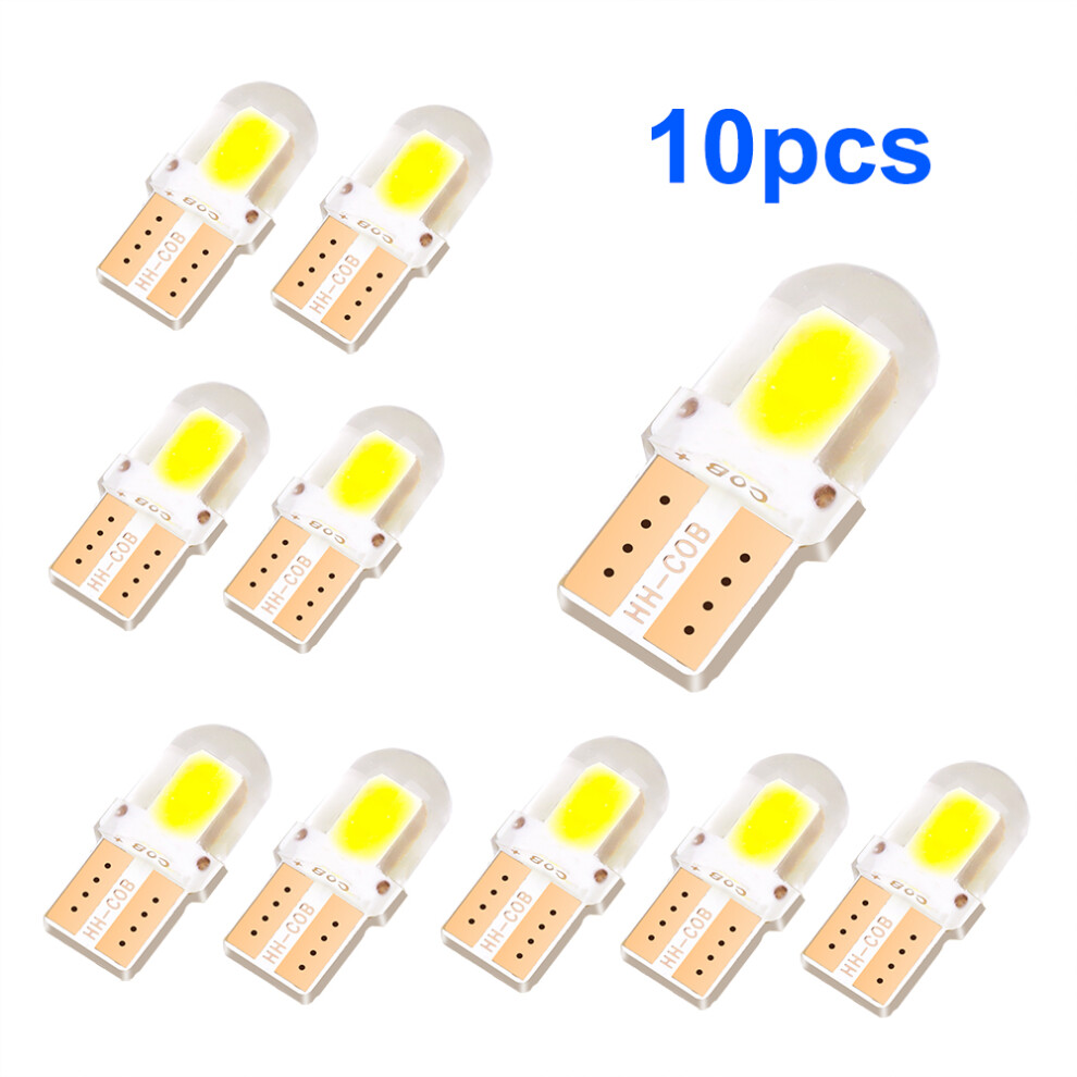 10Pcs 12Smd Led W5w T10 194 168 Cob Led Parking Bulb Auto Wedge Clearance 9158106971791