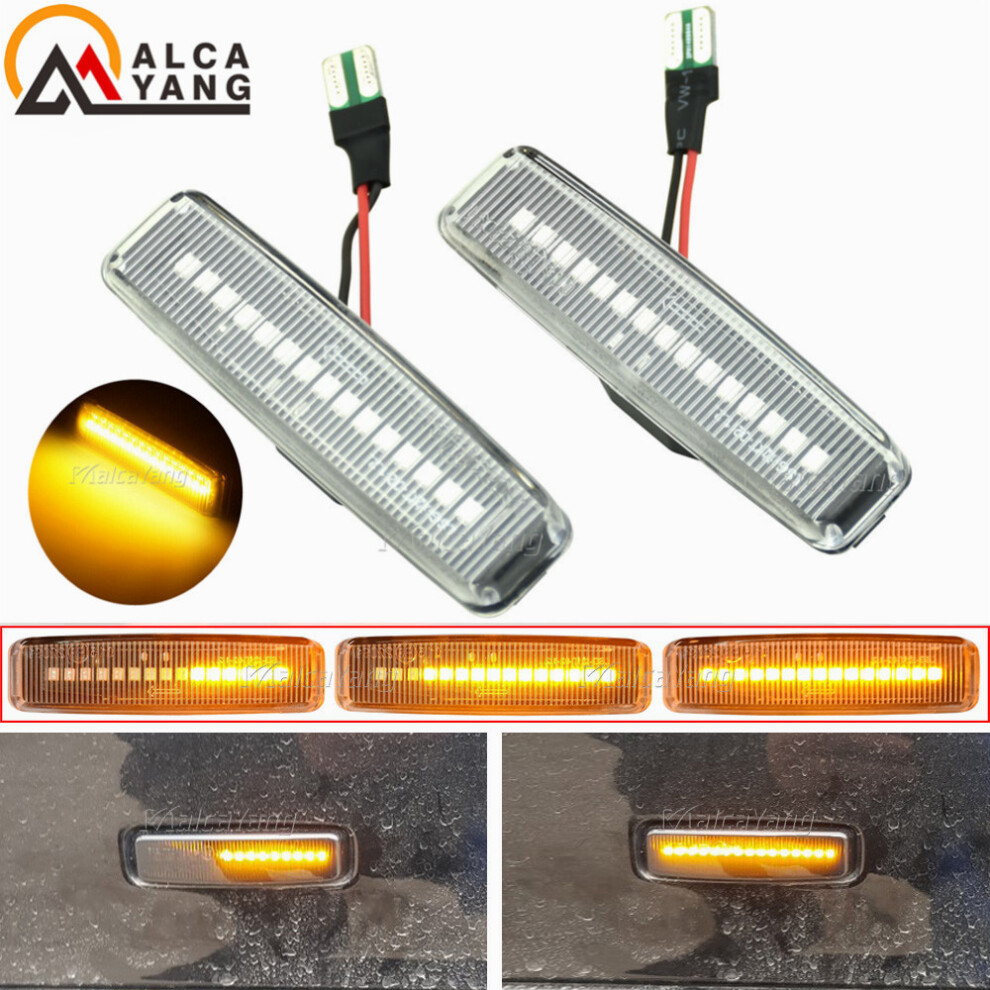 Led Dynamic Turn Signal Car Side Marker Fender Sequential Lamp Blinker Light 9158106971104