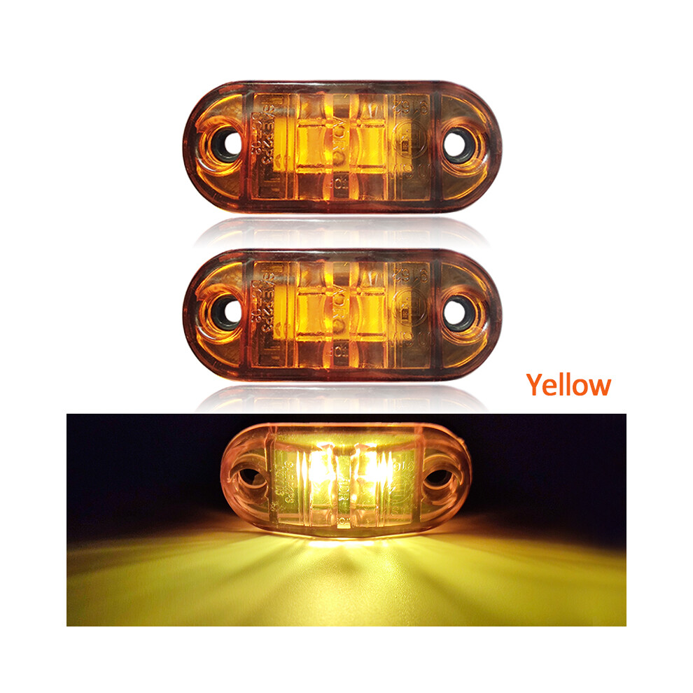 2Pcs 12V 24V Led Side Marker Car S Warning Tail Car Auto External Light 9158106967602