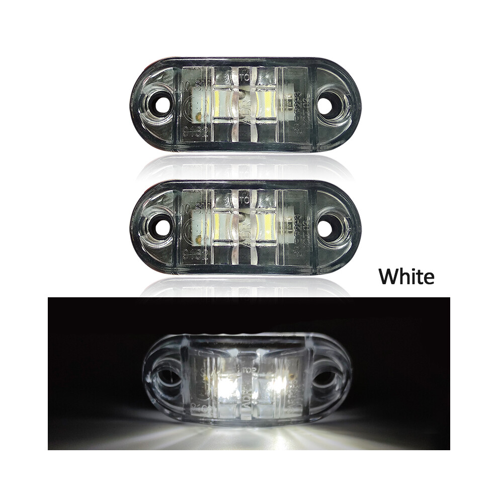 2Pcs 12V 24V Led Side Marker Car S Warning Tail Car Auto External Light 9158106970695