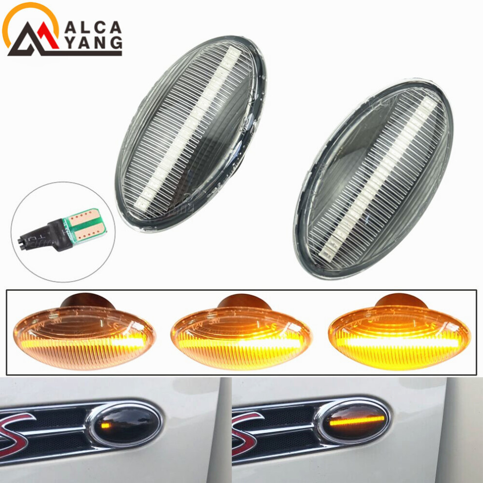 2X Dynamic Led Side Marker Car Flowing Side Repeater Lamp Error Light 9158106967657