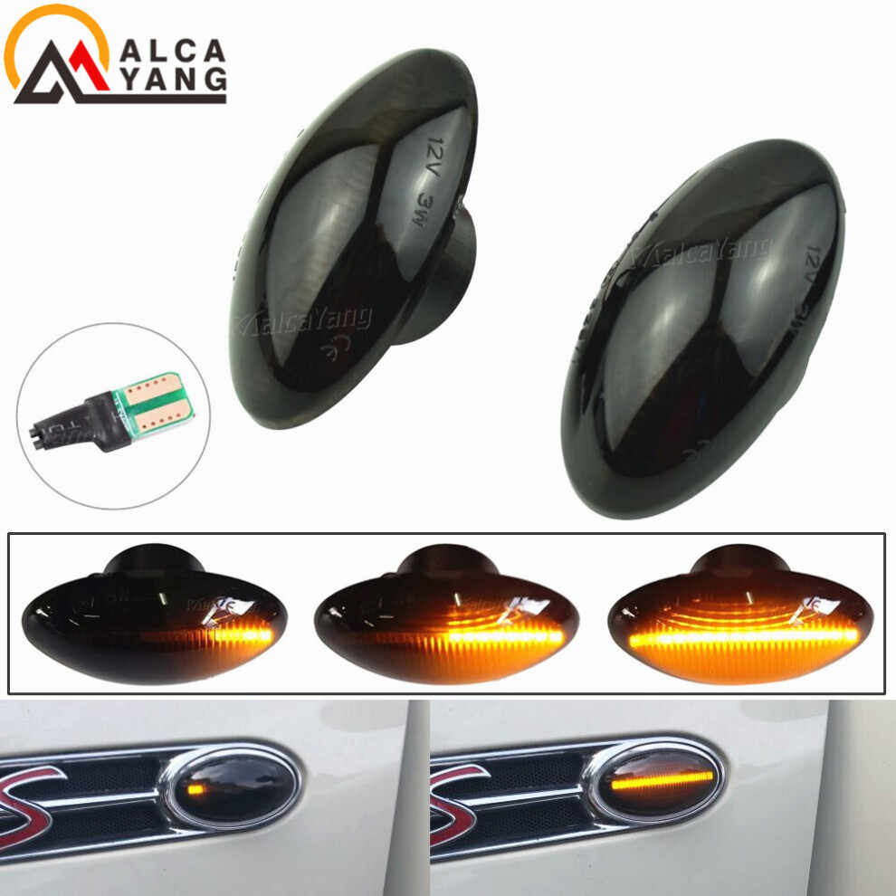 2X Dynamic Led Side Marker Car Flowing Side Repeater Lamp Error Light 9158106967756
