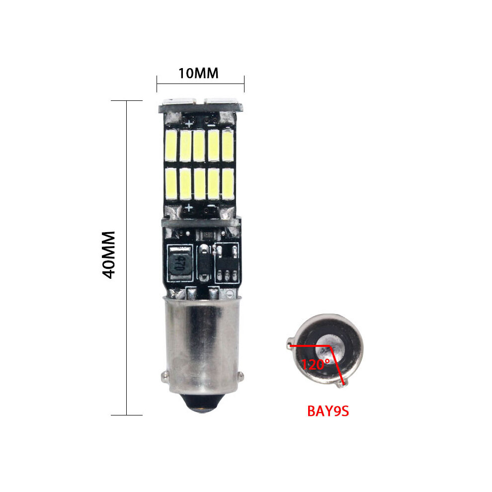 1Pc Canbus Ba9s Bax9s Bay9s H21w T4w H6w W5w Led T10 Led 4014 26 Led Side 9158106967664