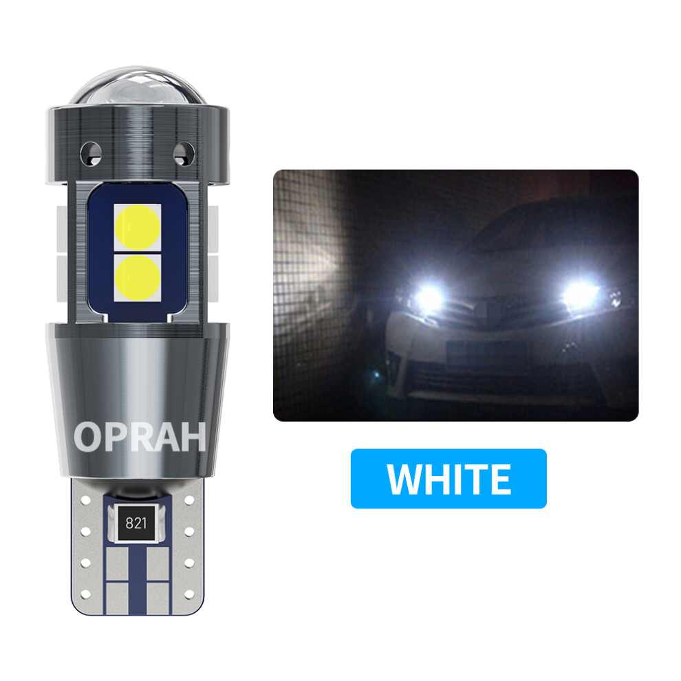 2Pcs W5w T10 Led Canbus 12V 6000K Super Bright 3030 10 Smd Clearance Wedge White/Red/Yellow 9158106981752