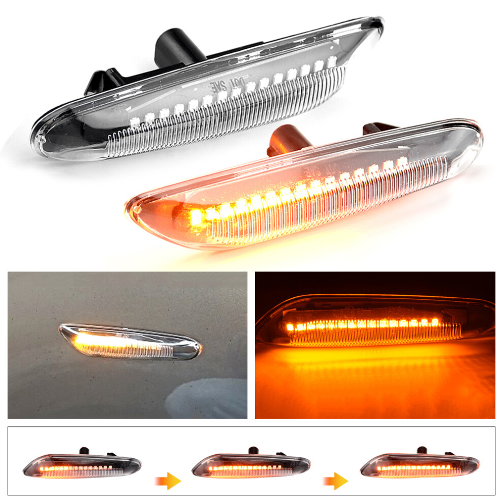 Dynamic Flowing Led Turn Signal Side Marker Car Blinker Lamp For Light 9158106982711