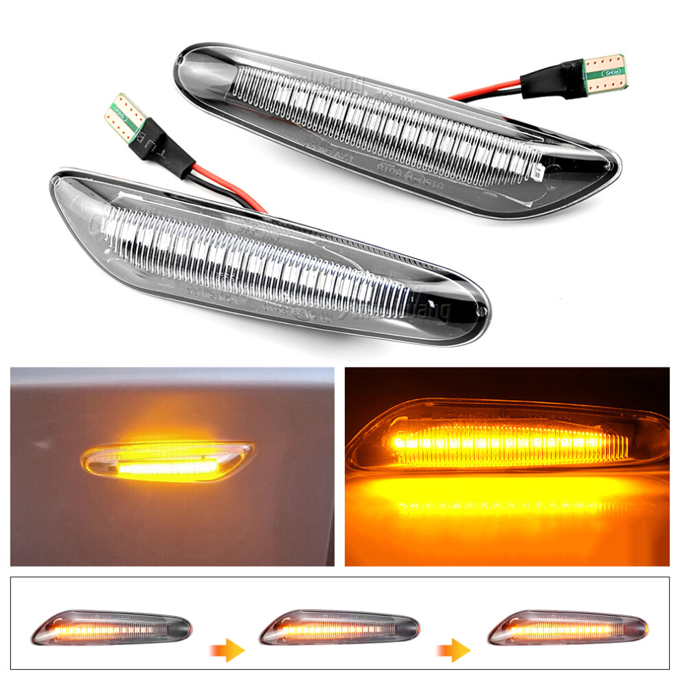 Dynamic Flowing Led Turn Signal Side Marker Car Blinker Lamp For Light 9158106989987