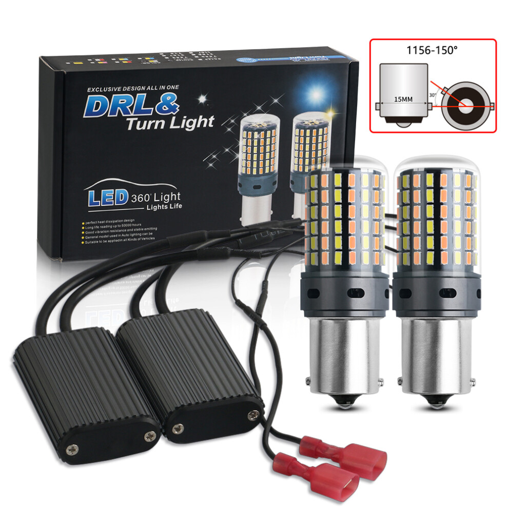 2Pcs 1156 Ba15s P21w Bau15s Py21w Canbus Led Car Lights 7440 W21w T20 9158106992925