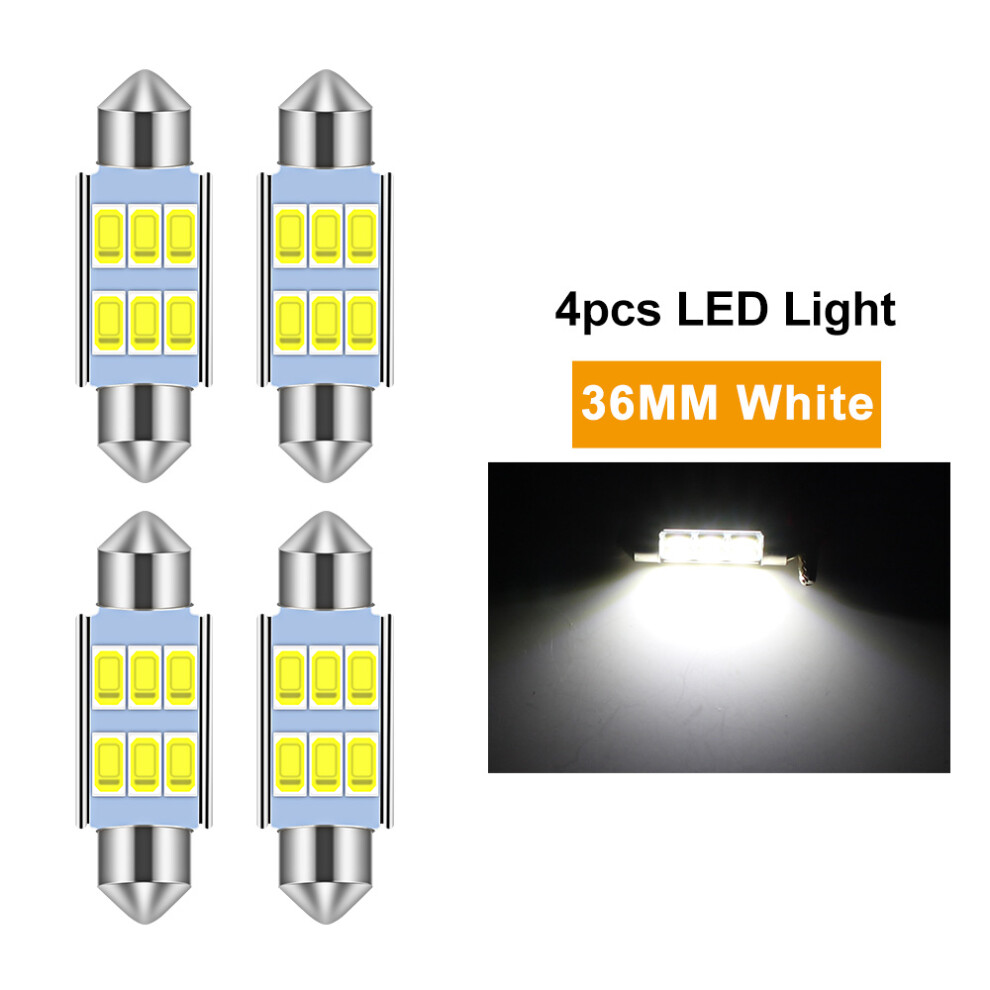 4PC 36mm Number License Plate car light LED Bulb For BMW E39 E36 E46 E90-image-OPC-PFH6Y9M-NEW