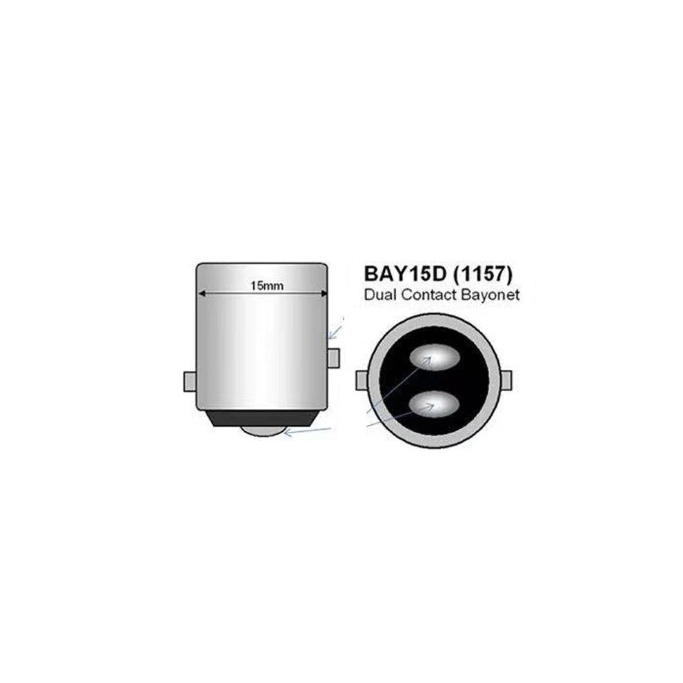 Nlpearl 2Pcs Py21w Ba15s P21w Led 1156 Bau15s Bulb 3030Smd Canbus 1157 9158106977120