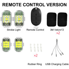 Donwof Strobe car light M3 Motorcycle Flash Led Anti-collision Warning