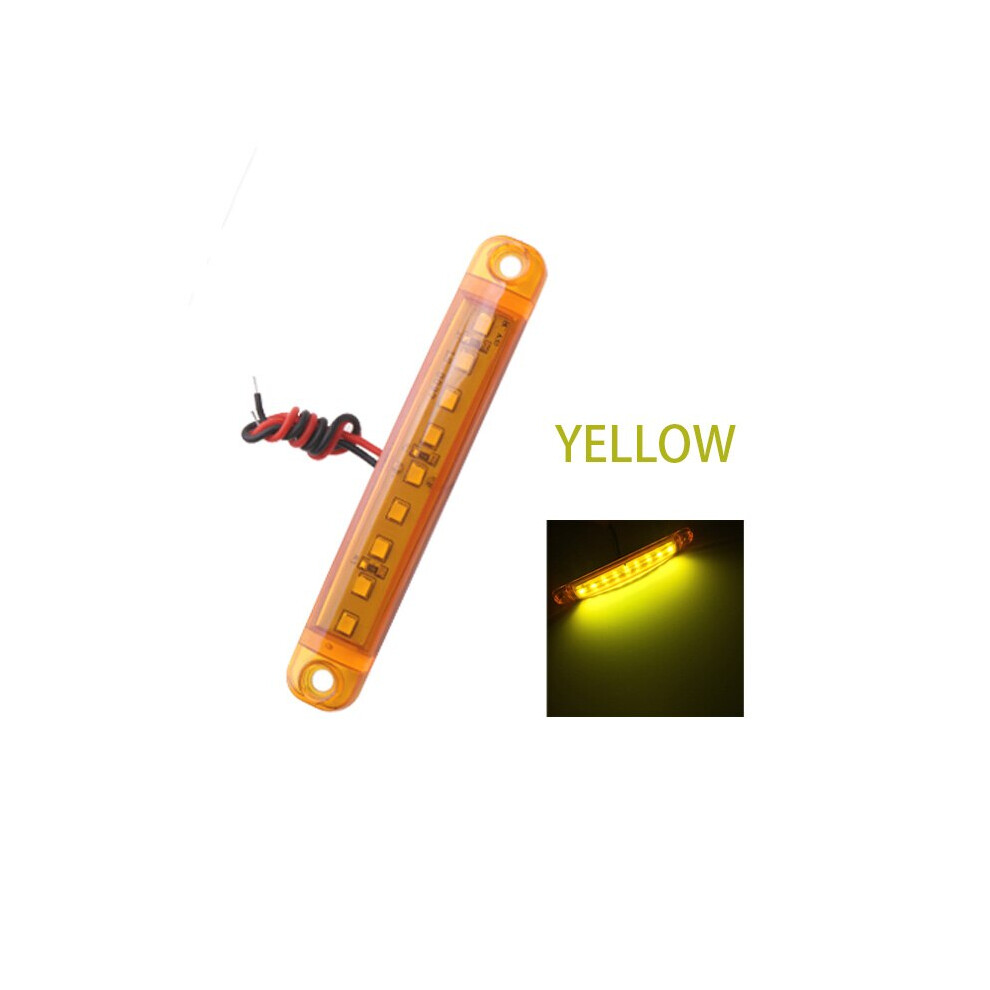 2Pcs 24V 9Led Truck Trailer Side Marker Indicator Car Signal Brake Light 9158106988331