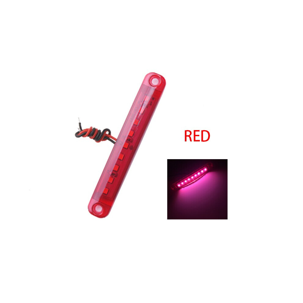 2Pcs 24V 9Led Truck Trailer Side Marker Indicator Car Signal Brake Light 9158106989093