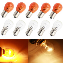 10pcs 1156 P21W BA15S halogen lamp 12v 21W warm white reverse car lights