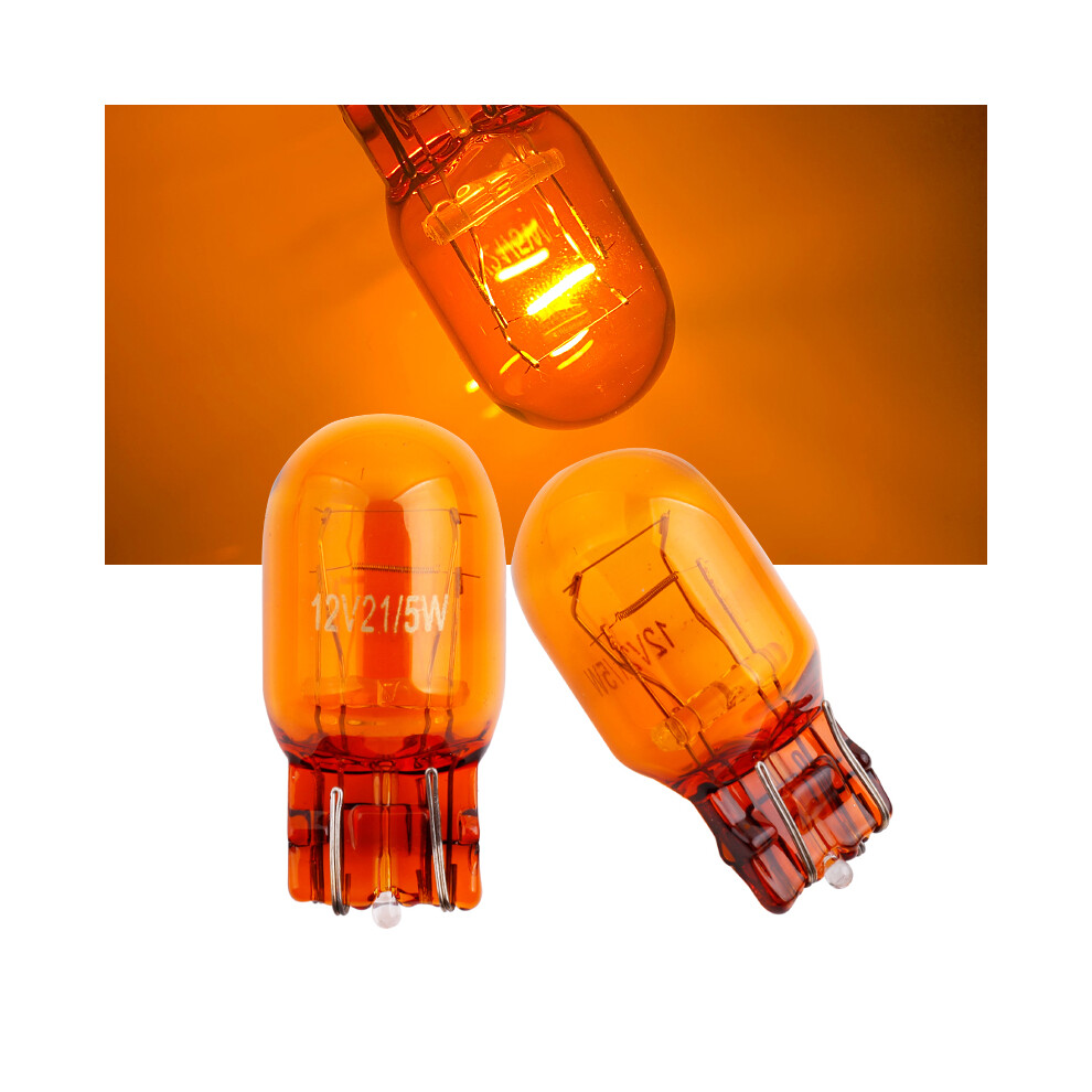 T20 7440 7443 21/5W Natural Glass Halogen Lamps Wy21w W21w Brake Amber 9158106995766