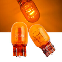 T20 7440 7443 21/5W Natural Amber Glass halogen lamps WY21W W21W Brake