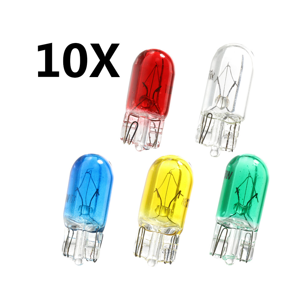 T10 Halogen W5w 194 158 Wedges 12V 5W Xexon Lamp Instrument White/Amber 9158106999955