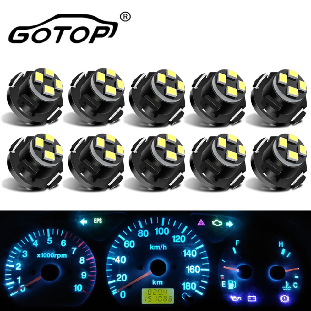 10pcs Canbus T3 LED T4.2 T4.7 Led Bulb Interior car lights Indicator Wedge-image-OPC-PFH6ZXZ-NEW