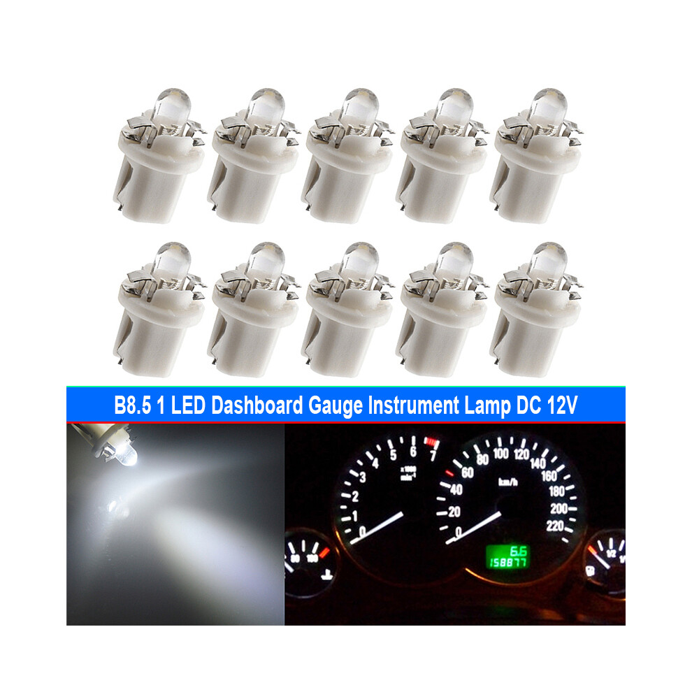 10Pcs B8.5 Instrument Lamp B8.5d Led Indicator Car Dashboard Side Light 9158107001282