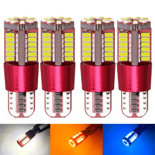4PCS T10 168 192 W5W 57 SMD 3014 LED Canbus Marker car light Parking Lamp