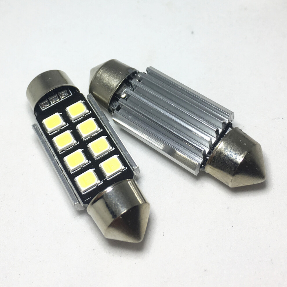 2Pcs Festoon 8 Smd Led 31Mm 36Mm 39Mm 41Mm Canbus C5w Led Error Free 5630 9158106998224