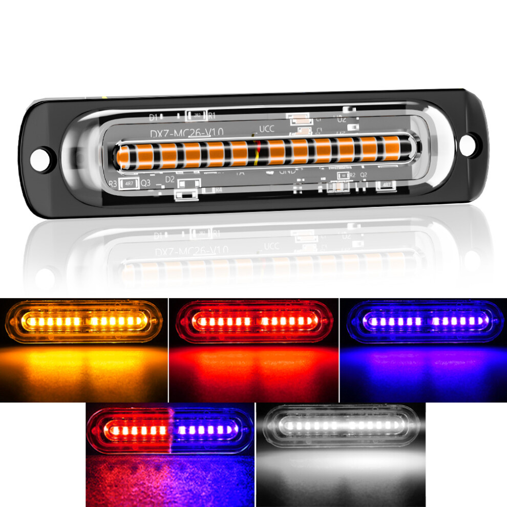 12Led Strobe Warning Car Grill Flashing Breakdown Emergency Car Light 9158107000766