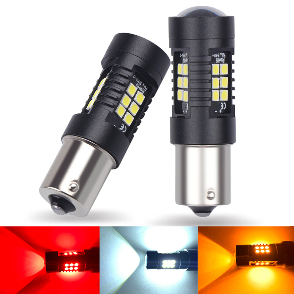 2X Led Car Bulb 1156 Ba15s Bau15s P21w Py21w 1157 P21/5W Bay15d Light/White 9158106996701