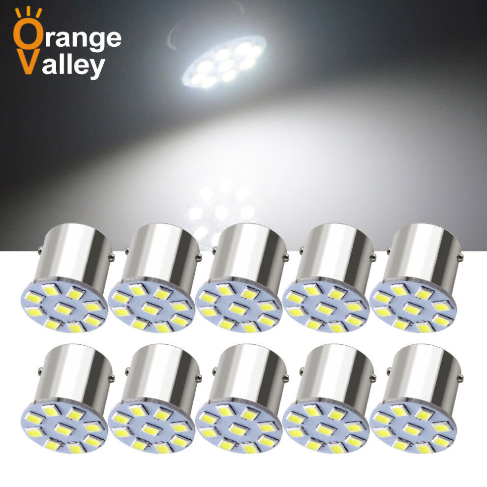 10Pcs P21w 1156 Ba15s Led Bulbs Car Lights Turn Signal Reverse Brake Car 9158106996879
