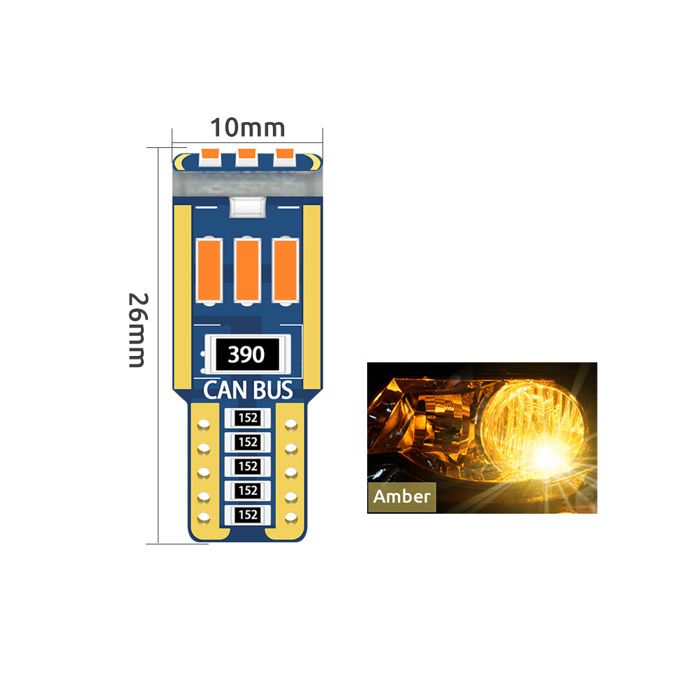 10Pcs T10 W5w Led Bulbs Canbus 194 501 4014 9Smd Led Interior Dome Car 9158107003552