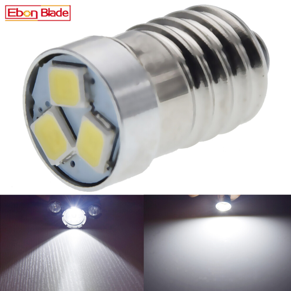 1/2 Pcs E10 1447 Screw Led Bulb 3V 6V 12V Flashcar Lamp 1.44W 3030 Light 9158107003651