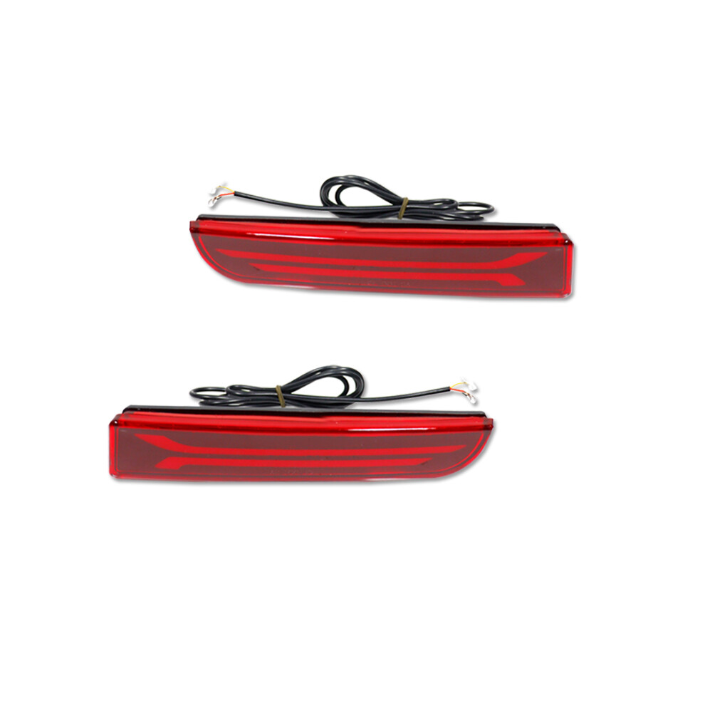 3D Optic Led Bumper Reflector Car Lights For Mitsubishi Lancer Evo X Outlander,Tail/Brake 9158107003903