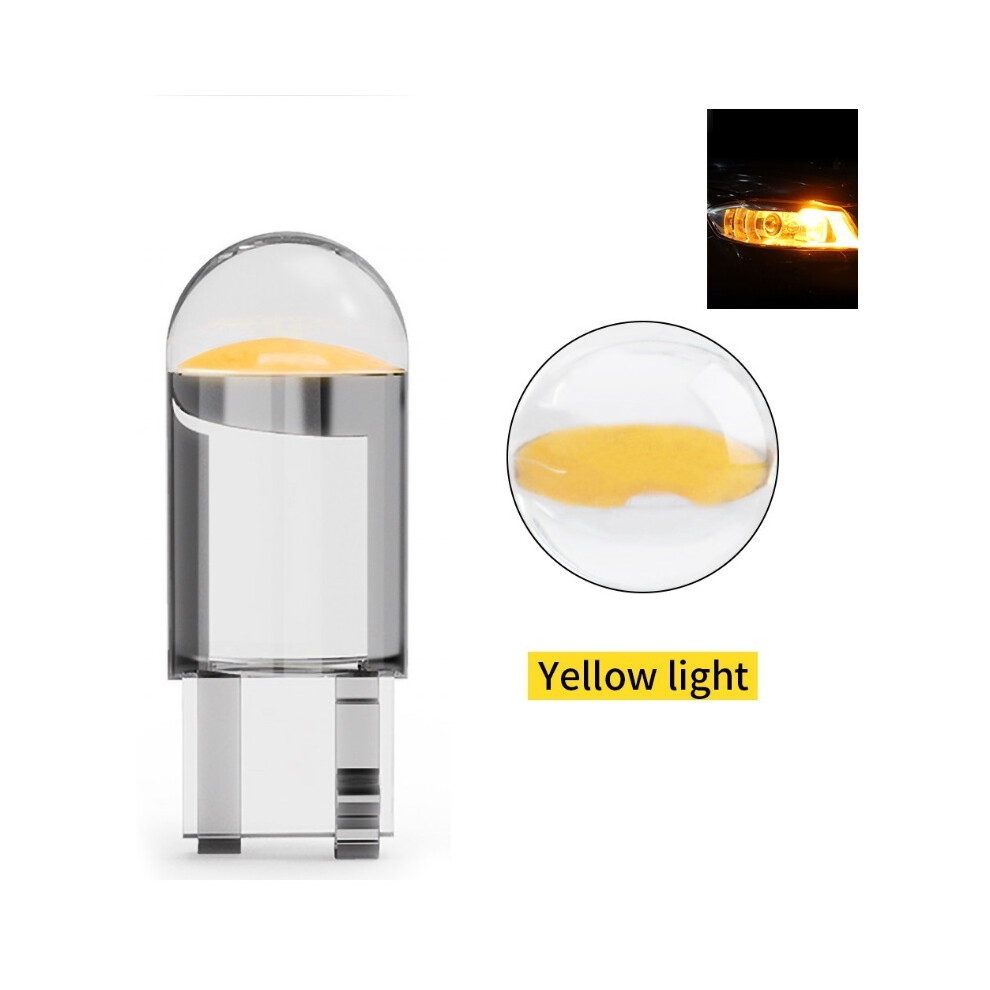 Led T10 W5w Canbus Glass Cob 6000K Reading Dome Lamp Marker Wedge License 9158107004269