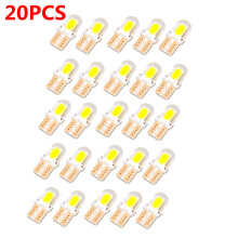 2/10/20Pcs 4 Chips COB car light LED W5W T10 194 168 W5W 4SMD For Parking