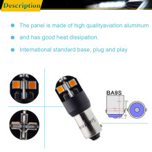 2x H21W BAY9S BA9S T4W T11 BAX9S H6W BAW9S HY21W LED Auto Backup Reverse