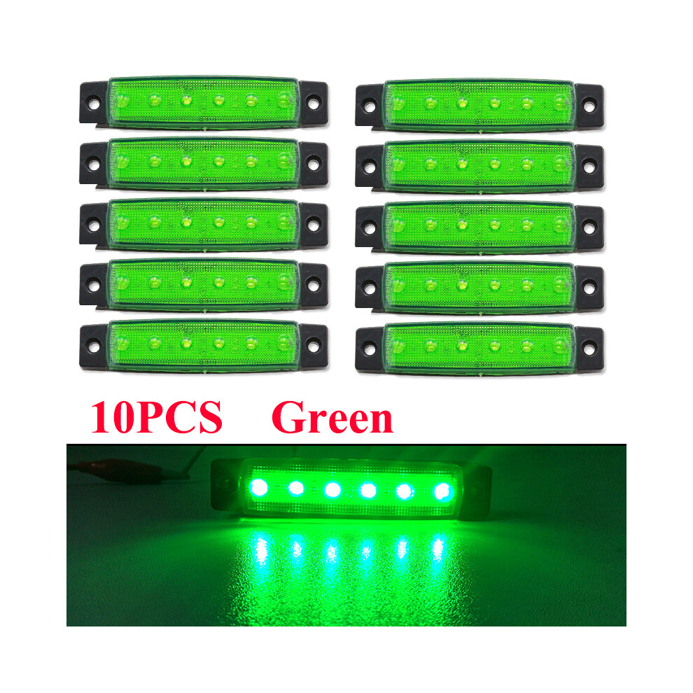 10Pcs Truck Trailer Side Marker Indicators Car Signal Brake Rear Light 9158107008397