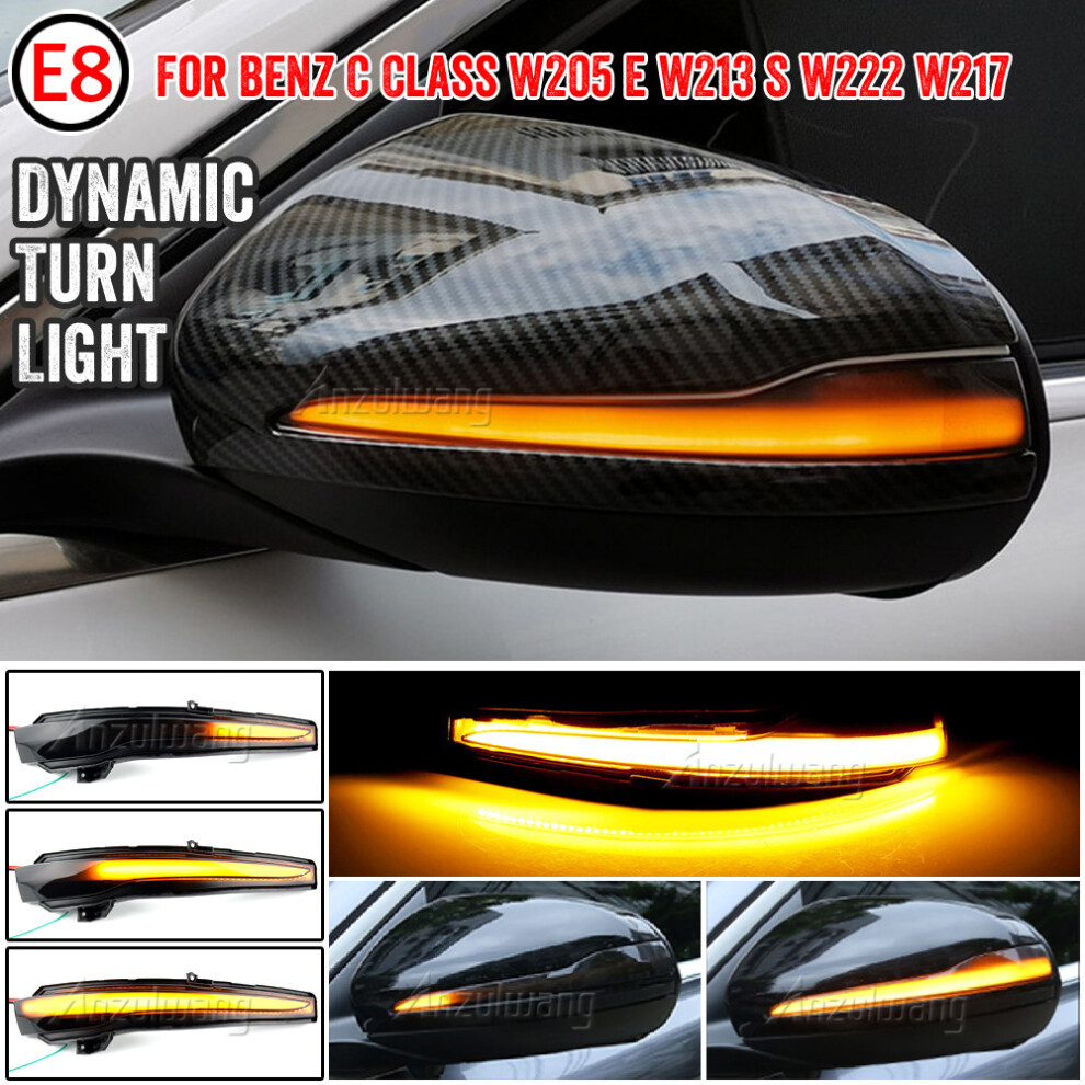 Aihontai 2Pcs Dynamic Blinker For Mercedes Benz C E S Glc W205 X253 W213 W222 V