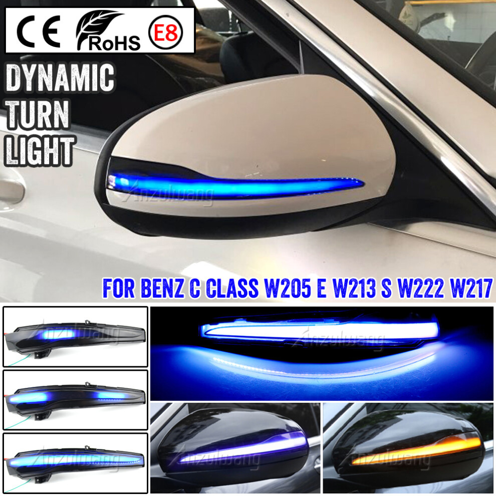 Aihontai 2Pcs Dynamic Blinker For Mercedes Benz C E S Glc W205 X253 W213 W222 V