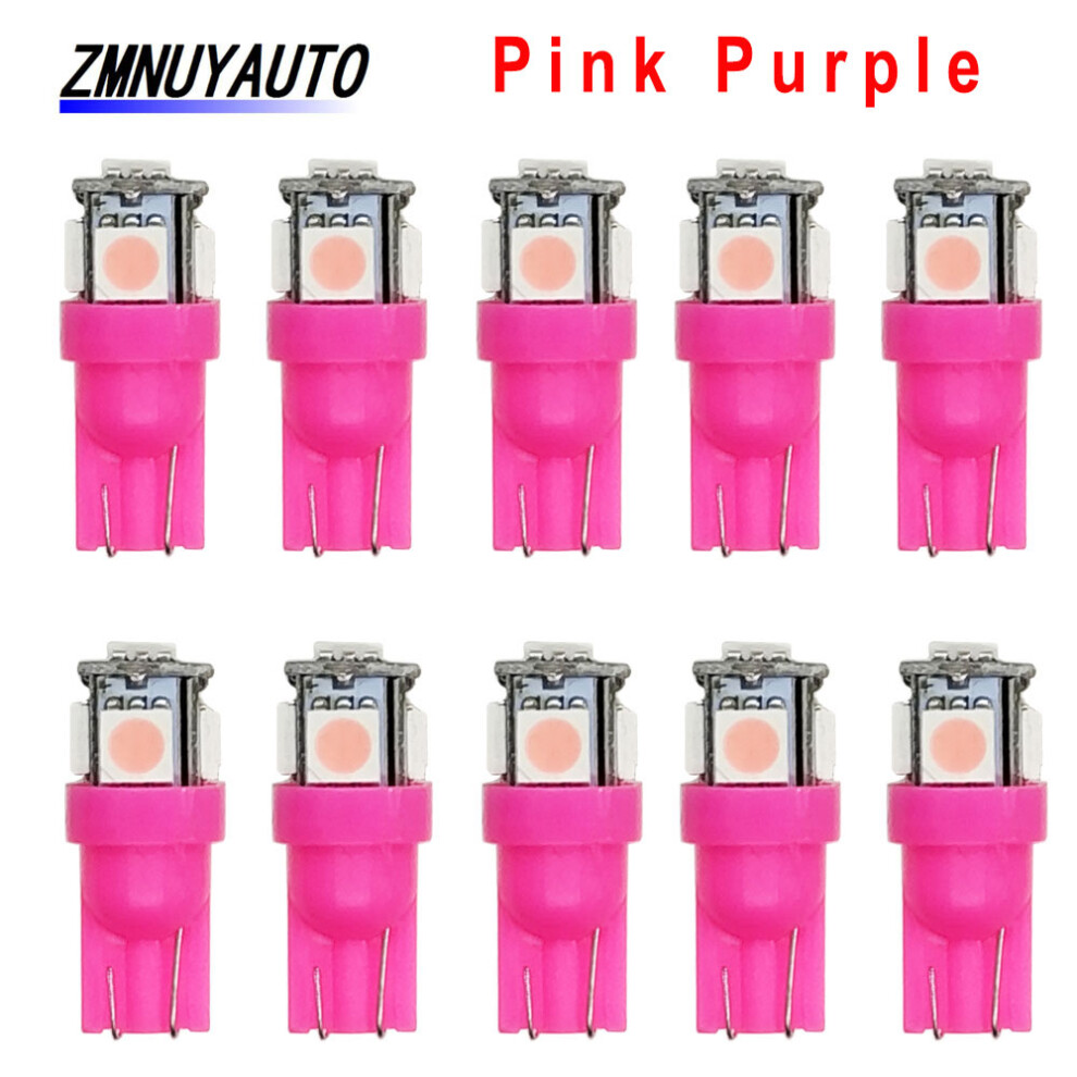 10 Pcs T10 Led W5w 5050 5Smd Led Interior Car License Plate Bulb Light 9158107011403