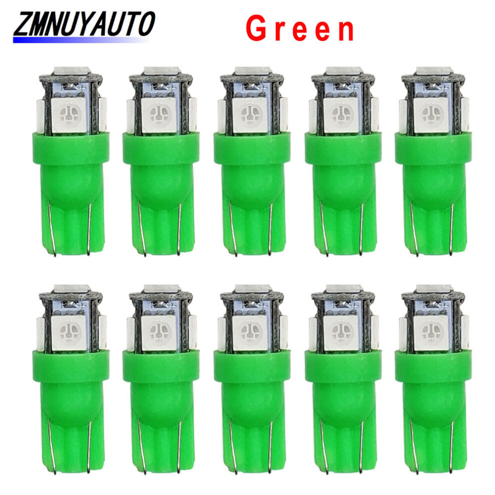 10 Pcs T10 Led W5w 5050 5Smd Led Interior Car License Plate Bulb Light 9158107011519