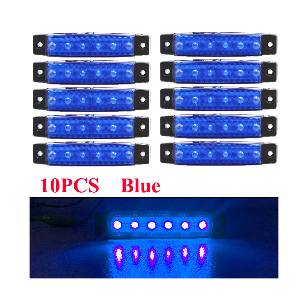 10Pcs Truck Trailer Side Marker Indicators Car Signal Brake Rear Light 9158107009257