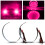 2PCS 360 degree flash LED demon eye COB Angel eye modified headcar lights 4
